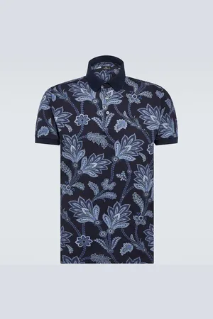 Etro Printed cotton piquÃ© polo shirt
