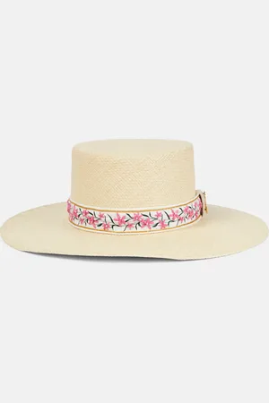 Agua by Agua Bendita Embellished raffia sun hat