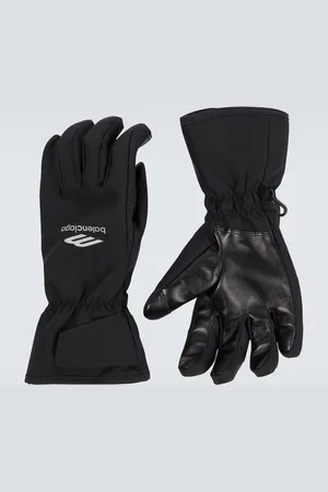 Balenciaga 3B Sports Icon leather-trimmed ski gloves