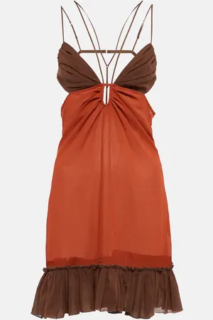 Nensi Dojaka Cutout cotton minidress