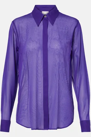 DRIES VAN NOTEN Silk-blend shirt