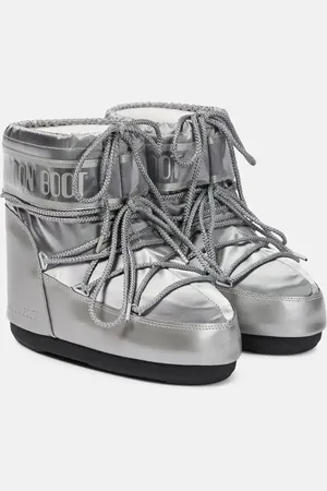 Moon Boot Icon Low metallic snow boots