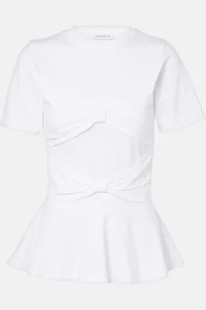 Nina Ricci Bow-detail jersey T-shirt