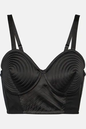 Jean Paul Gaultier Tattoo Iconic satin bra top