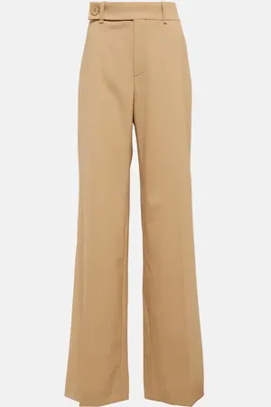 Chloé ChloÃ© Mid-rise straight wool-blend pants