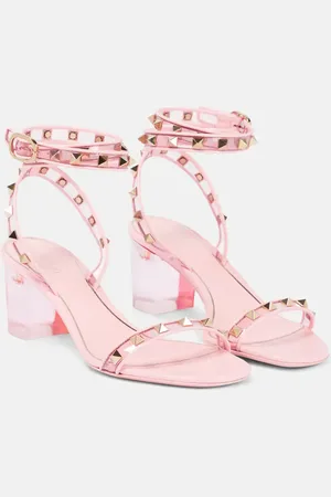 VALENTINO GARAVANI Rockstud leather and PVC sandals
