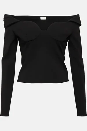 MAGDA BUTRYM Off-shoulder wool-blend top