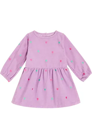 Stella McCartney Embroidered cotton corduroy dress