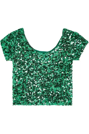 The Animals Observatory Crayfish sequined crop top
