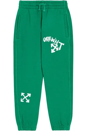 OFF-WHITE Logo cotton jersey sweatpants