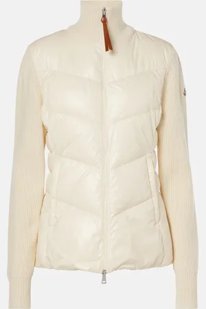 Moncler Down-paneled wool cardigan