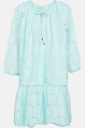 Melissa Odabash Ashley embroidered cotton minidress