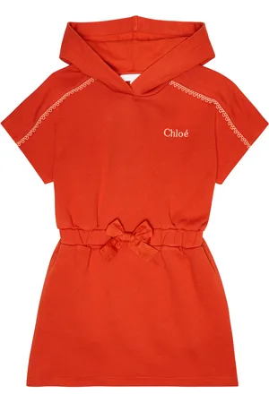 Chloé ChloÃ© Kids Hooded cotton minidress