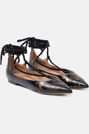 Etro Perforated leather ballet flats