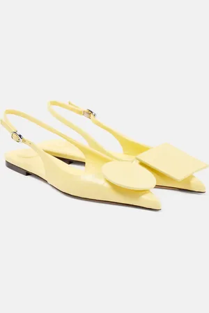 Jacquemus Les Slingbacks Duelo leather ballet flats