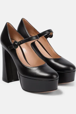 Gianvito Rossi Mary Jane leather platform pumps