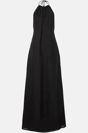 NILI LOTAN Lelia halterneck linen maxi dress