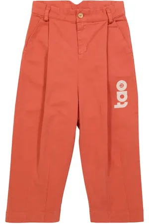 The Animals Observatory Printed stretch-cotton mid-rise pants