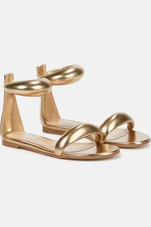Gianvito Rossi Bijoux metallic leather sandals
