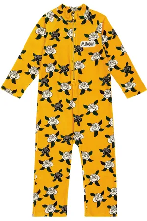 Mini Rodini Printed velvet onesie