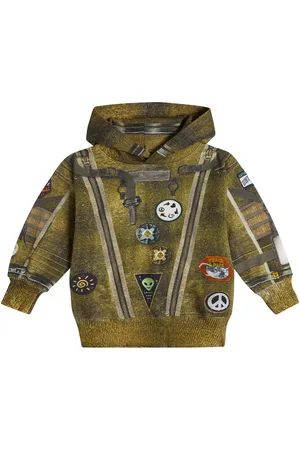 Molo Moz printed cotton hoodie