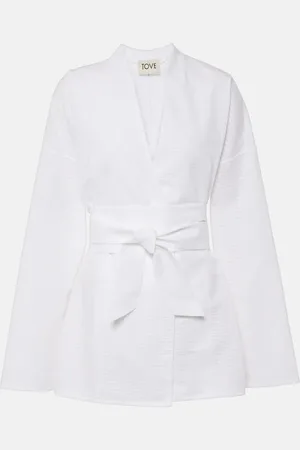 TOVE Arya cotton wrap top