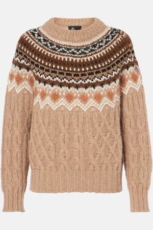 Moncler Jacquard wool and mohair-blend sweater