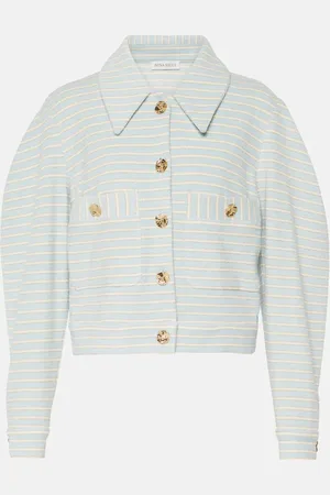 Nina Ricci Striped cotton blend jacket