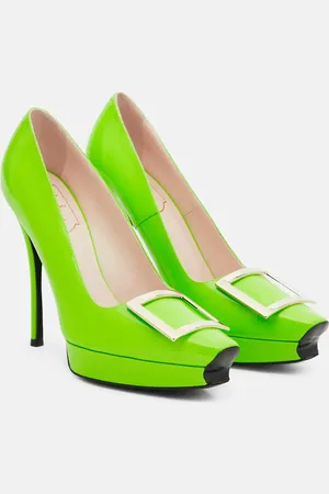 Roger Vivier Trompette patent leather platform pumps