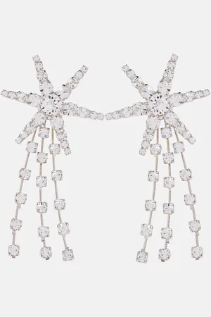 Jennifer Behr Comet crystal-embellished earrings