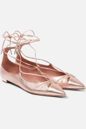 Aquazzura Gabi leather ballet flats