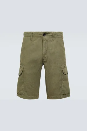 Incotex Cotton and linen cargo shorts