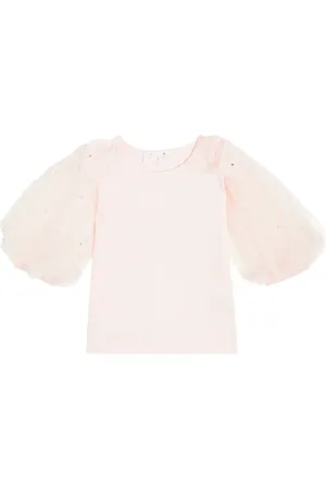 Tutu Du Monde Papillion cotton jersey and tulle top