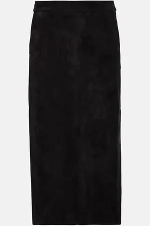 Stouls Taylor suede midi skirt