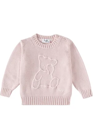 Il gufo Baby embroidered cotton sweater
