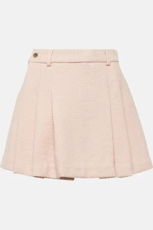 The Mannei Bran pleated wool-blend miniskirt