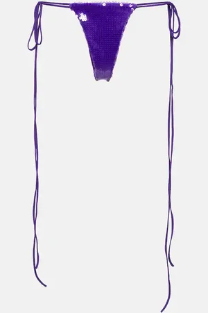 LAQUAN SMITH Sequined side-tie panties