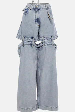 The Attico Low-rise wide-leg jeans