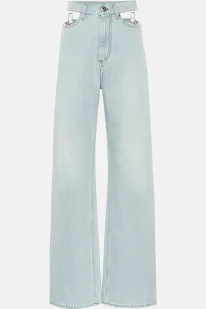 Maison Margiela Cutout high-rise wide-leg jeans