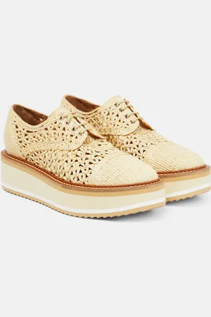 Robert Clergerie Borril raffia platforms