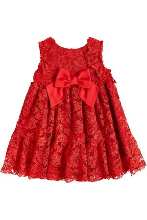 PATACHOU Baby bow-detail lace dress