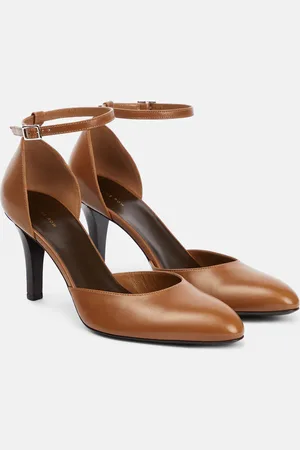 The Row Demi leather pumps