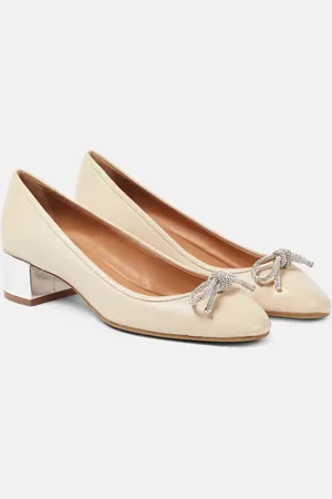 Aquazzura Parisina Crystal 35 leather pumps