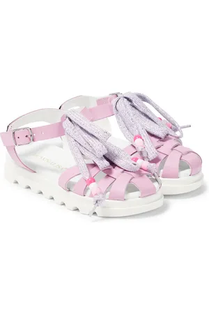 MONNALISA Embellished leather sandals