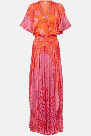POUPETTE ST BARTH Mabelle printed front-slit maxi dress