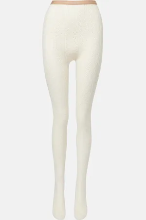 VALENTINO Logo wool-blend tights