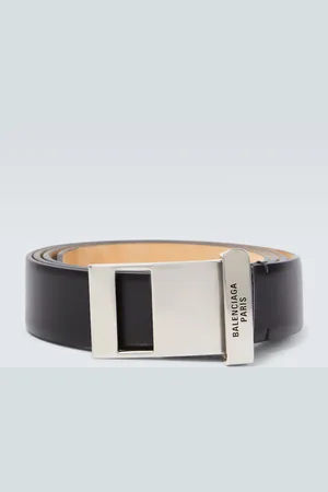Balenciaga Logo leather belt