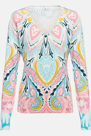 Etro Printed silk-blend sweater