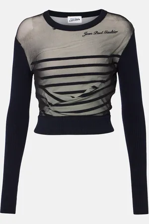 Jean Paul Gaultier The MariniÃ¨re jersey and tulle top