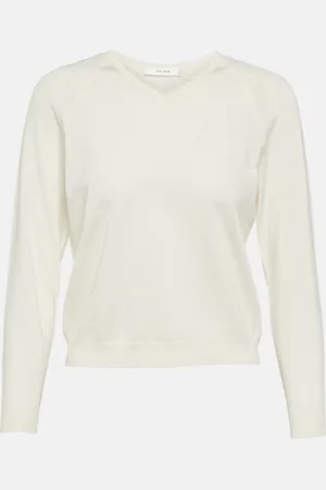The Row Corin silk-blend top
